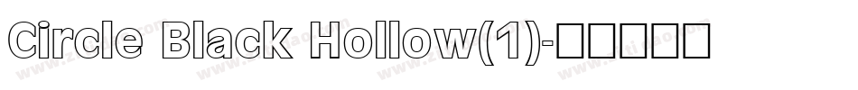 Circle Black Hollow(1)字体转换